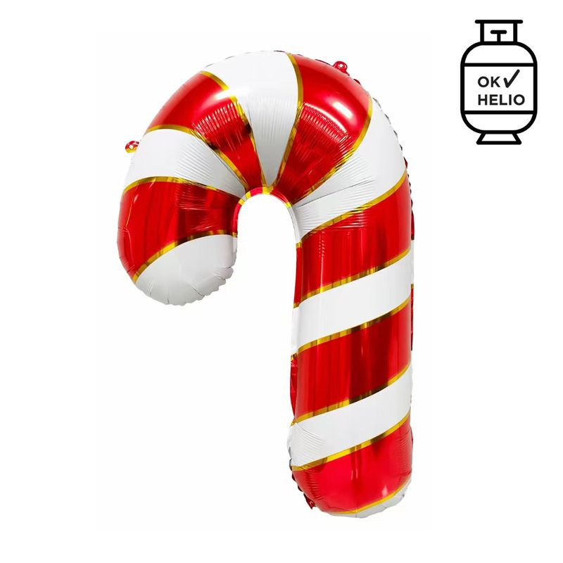 Ballon en forme de bonbon de Noël 87 cm