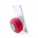 Enceinte bluetooth submersible rouge avec autocollant spécial noël père noël et amis