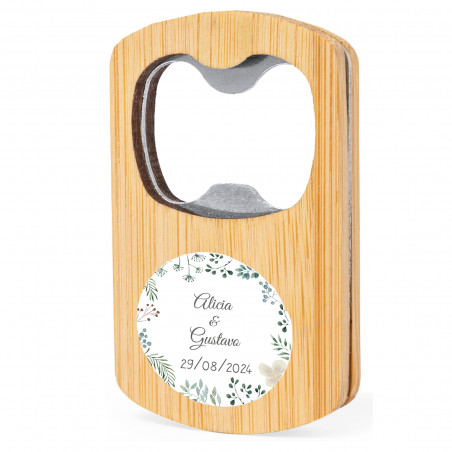 bouteille verre bambou bouchon liege