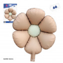 Ballon beige en forme de fleur à décorer