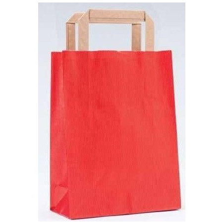 Tablier de cuisine rouge pour enfants et chapeau dans un sac en papier assorti avec autocollant personnalisé pour anniversaire