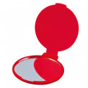 Miroir de poche pliable rouge personnalisable à offrir en cadeau de noël