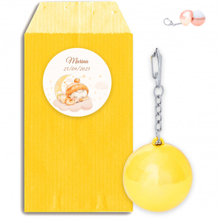 kit manucure chien une enveloppe kraft noire personnalisée avec adhésif avec nom wish you like