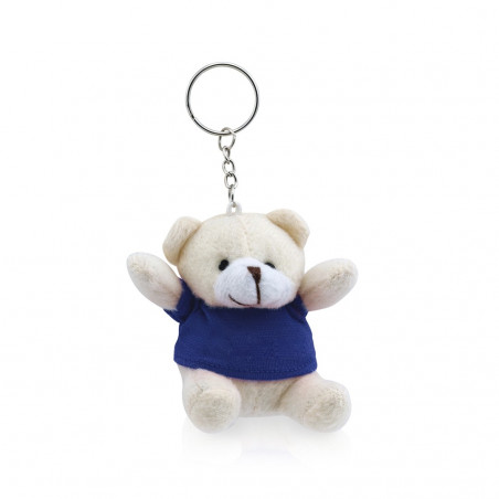 Porte clés ours en peluche sous sachet papier avec fenêtre adhésive personnalisée pour baptêmes