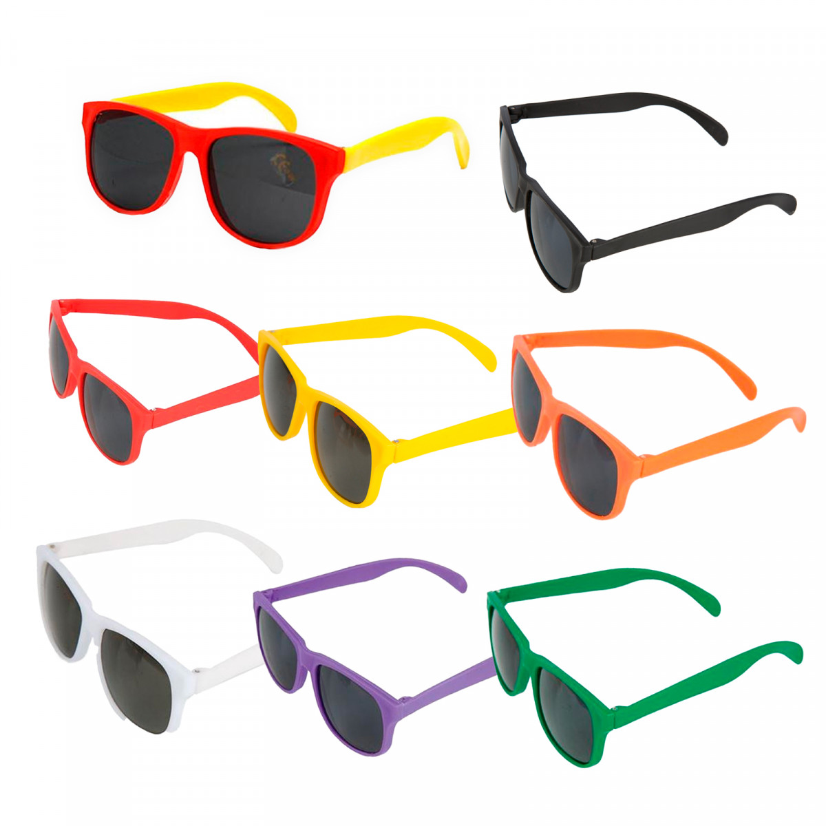 Lunettes de soleil avec montures de différentes couleurs à offrir en cadeau