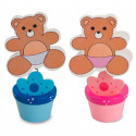 Porte photo avec pince nounours et base en forme de pot pour offrir en cadeau