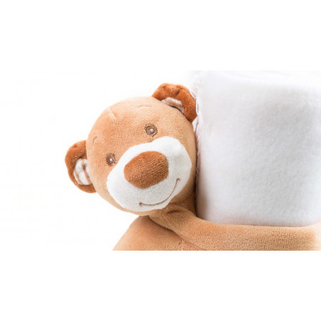 Couverture avec ours en peluche