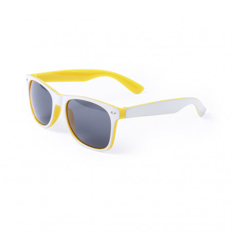 Lunettes de soleil bicolores blanc