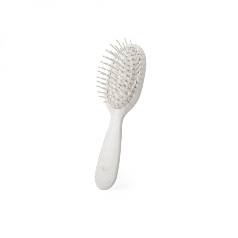 Brosse à cheveux écologique en blanc