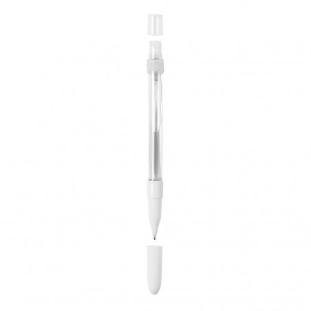 Stylo désinfectant blanc avec vaporisateur rechargeable