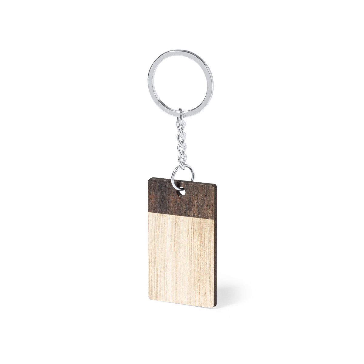 Porte clés rectangulaire en bois