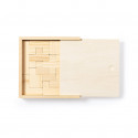 Puzzle tetris en bois présenté dans une boîte