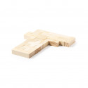 Puzzle tetris en bois présenté dans une boîte