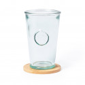 Dessous de verre rond en bambou