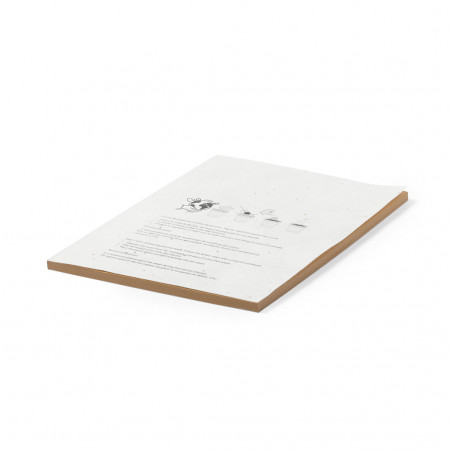 Bloc-notes A5 recyclable avec couvertures en papier de graines pour la plantation