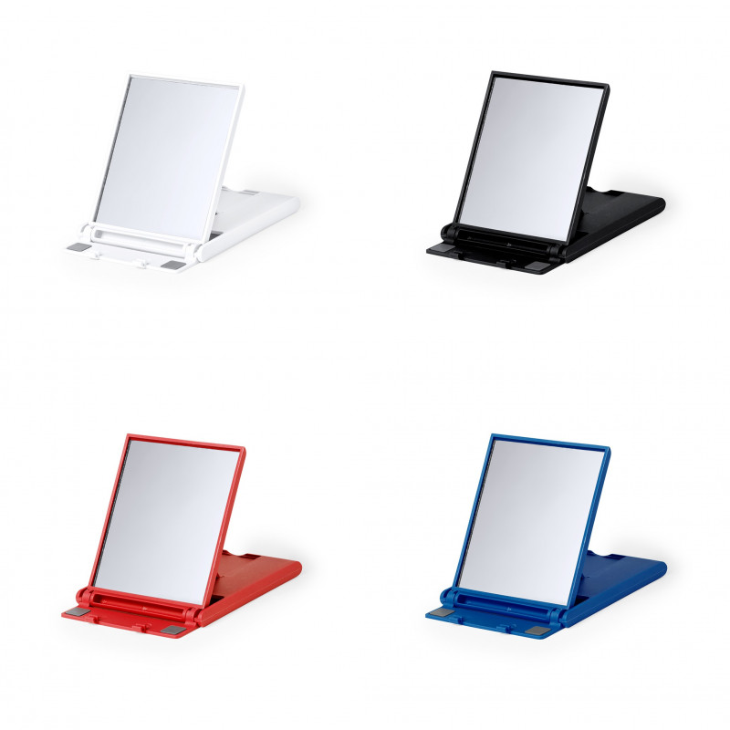 Support mobile et tablette pour table avec miroir