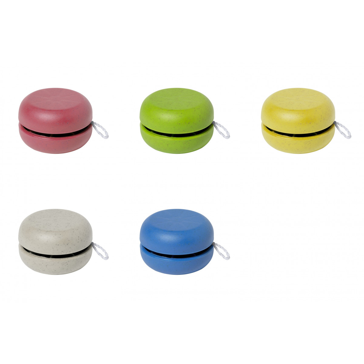 Yoyo de différentes couleurs en canne de blé pour jouer