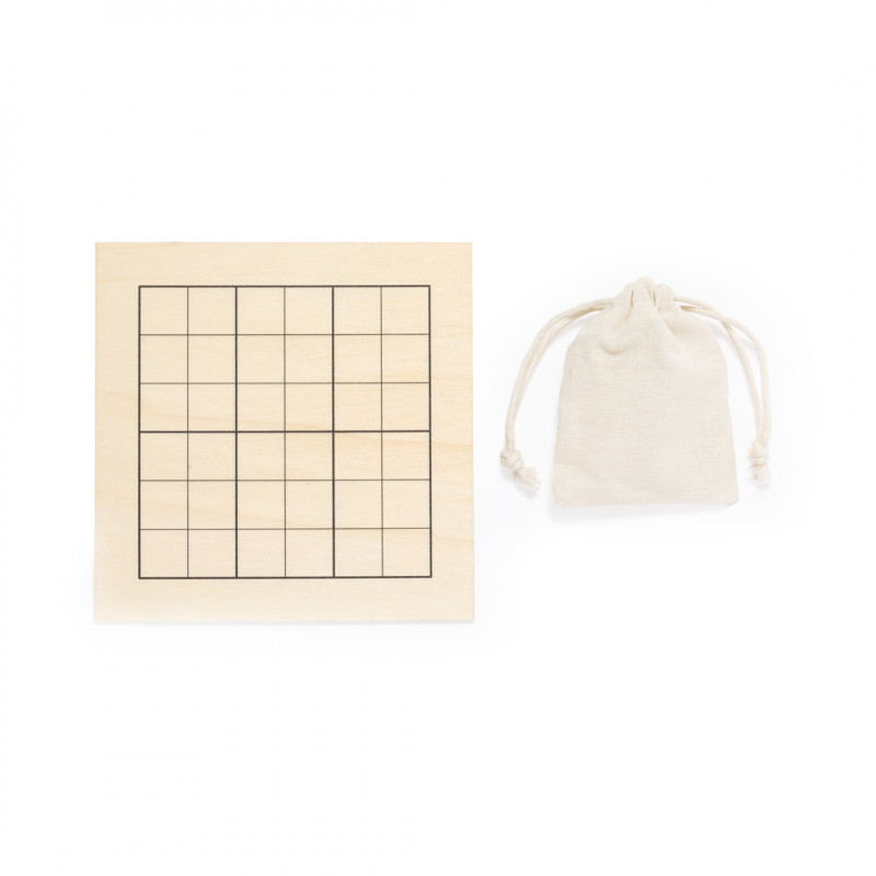 Jeu de sudoku pour enfants avec des motifs écologiques en bois