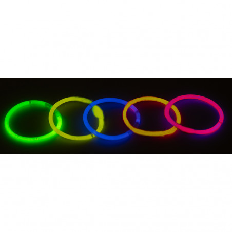 Bracelet fluo fluo de différentes couleurs pour fêtes et divertissements