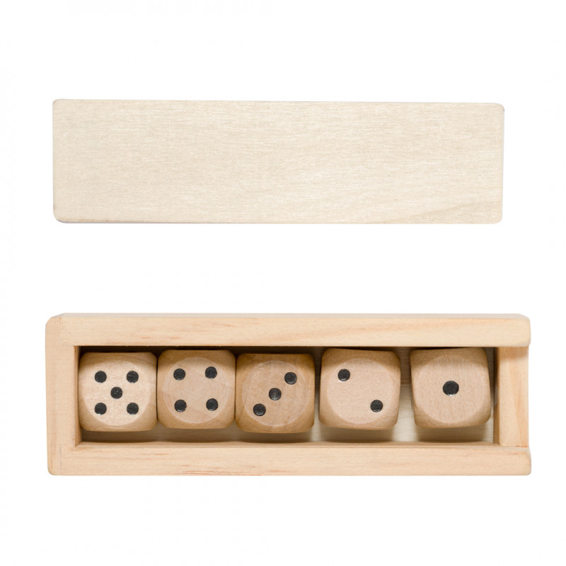 Jeu de dés en bois