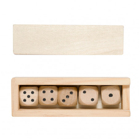 Jeu de dés en bois