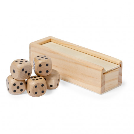 Jeu de dés en bois