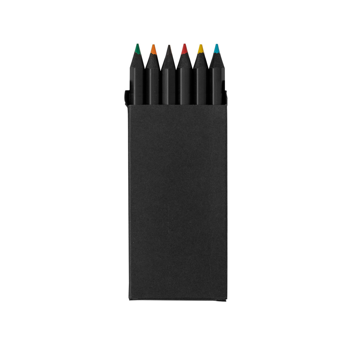 Ensemble de crayons dans une boîte aux finitions noires pour un détail d enfant