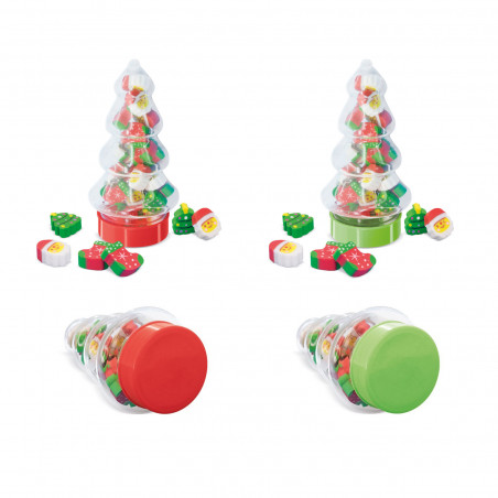 Set gommes de noël sapin