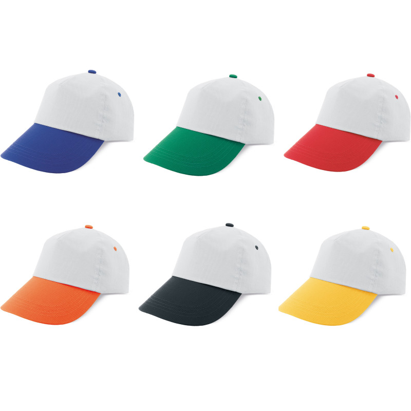 Casquette velcro bicolore