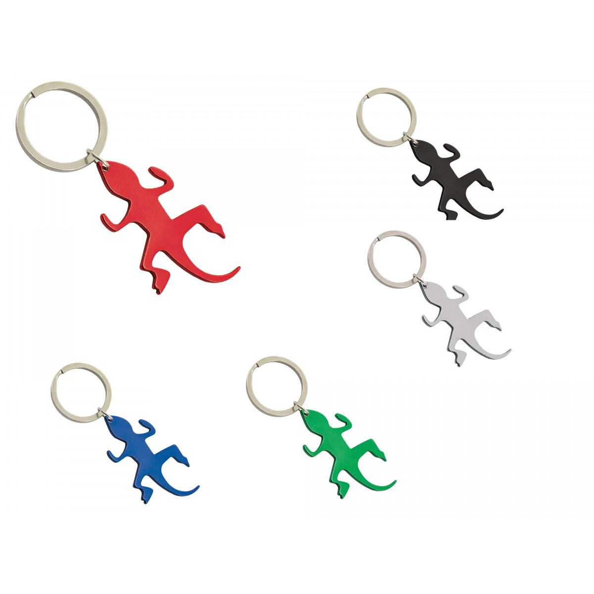 Porte clés lézard en aluminium