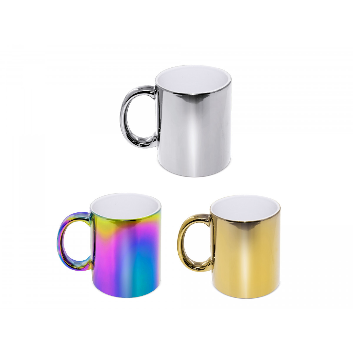 Tasses couleur métallisée