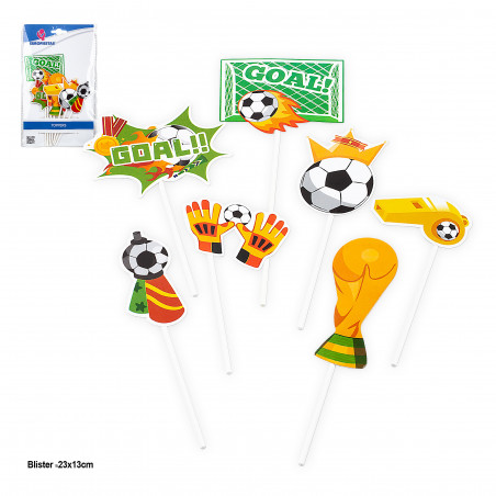 pack assiettes jetables football sur gazon