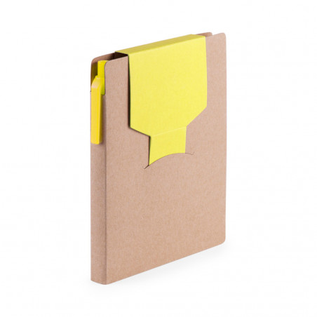 Bloc-notes avec post it coloré avec adhésif personnalisable