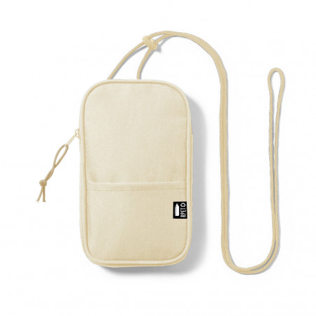 Sac pour téléphone portable beige avec autocollant communion fille