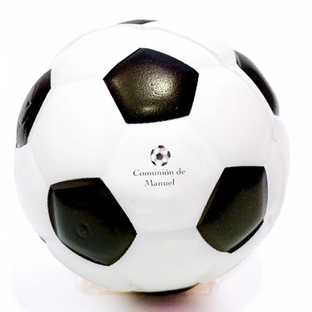 Ballon de foot anti stress personnalisé avec autocollant foot