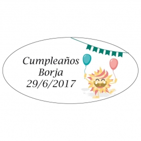 Stickers Personnalises Pour Anniversaire Autocollants D Anniversaire 4 2 X 2 2 Adhesif